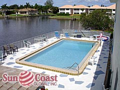 Coastal I Condos Community Pool and Canal